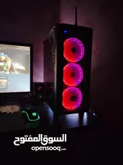  6 ست اب كامل جهاز بي سي جيمنج مع كرسي و طاوله