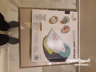  2 Summer Infant Deluxe Baby Bather Folding Bath Sling // حمام استحمام فاخر للأطفال قابل للطي من سمر إن