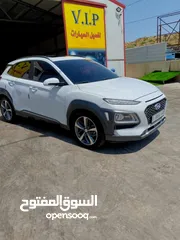  5 هونداي كونا 2019 فل اضافات سيارة مميزة باللون المميز الابيض العاجي وعداد قليل 50000 كيلو متر