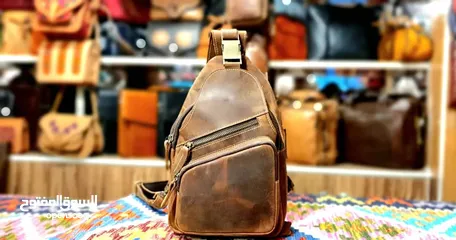  26 Handmade leather shoulder bags حقائب كتف جلدية مصنوعة يدويا