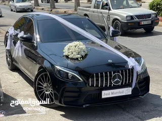  1 Mercedes C200 2019 (أحمد الشرمان) لتأجير سيارات الأعراس