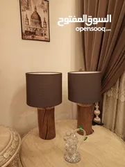  23 مشغولات خشبية يدوية (ترابيزات..تيبل لامب).... hand made