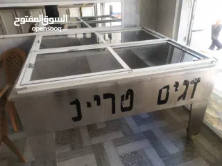  2 ثلاجة عرض سمك  فريزر عرض مجمدات  للبيع