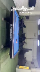  1 طاولة بلياردو امريكي برونزيك شبه جديدة بطولكرم .