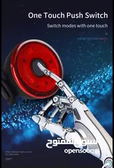 7 ضوء تنبيهي فاخر للدراجات الهوائية والخوذة led safety bicycle or helmet tail light