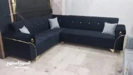  8 طقم كونر حرف L مع مجوزه خشب سويد ولاتيه كامل