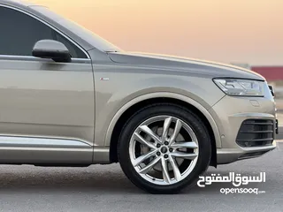  4 AUDI Q7 S-LINE QUATTRO 2016 GCC FULL OPTION