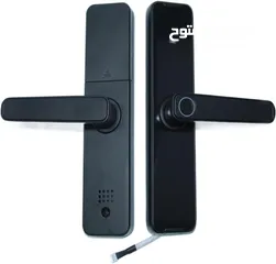  2 قفل باب الكتروني ذكي مع بصمة دخول Intelligent Lock WiFi Biometric Fingerprint Smart Door