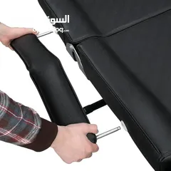  10 كرسي تجميلي للعيادات الطبية والتجميلية وللتدليك والحجامة نخب اول لون اسود" قابل للطي "