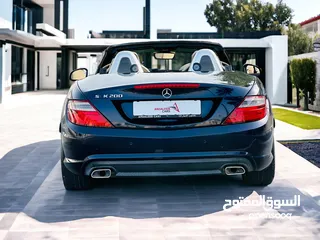  6 AED 1,450 PM  MERCEDES-BENZ SLK-200  CONVERTIBLE  GCC  LOW MILEAGE  0% DWONPAYMENT