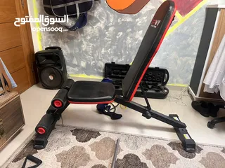  3 80 كيلو + بنش + بار+2دامبل + حبلين مقاومه