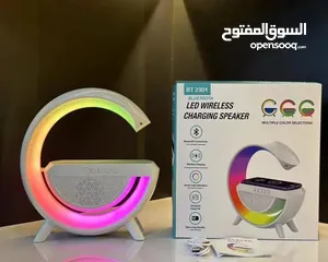  3 Led wireless charging speaker مكبر الصوتLED شحن لاسلكية بالحجم الكبير الاكبر في الأسواق .