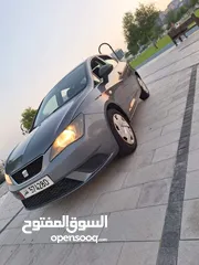  1 سيارة سيات ابيزه موديل 2014 بحالة المصنع  بجواب مرافق