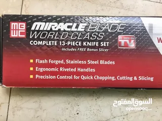  2 Knife Set New 13 Pieces  Miracle Blade Good Quality