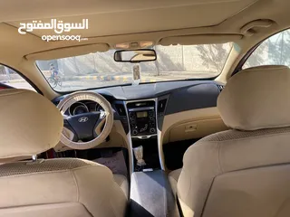  3 ‎هونداي سوناتا بنزين موديل2012 ماشيه 117000 كلم لون احمر للبيع