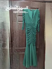  1 فستان سهر اخضر
