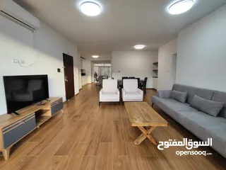  5 شقة جديدة مفروشة مع حديقة للإيجار – عين منجد  شارع إسكان المهندسين