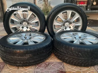  3 جنط مرسيدس مقاس 16 مع كوشوك