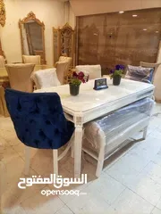  11 سفرة 6 كراسي بسعر الجملة خشب لاتيه وزان متوفر بجميع الالوان والموديلات حسب الطلب للاستفسار