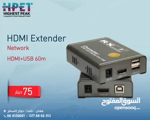  1 HDMI Extender Network HDMI+USB 60m