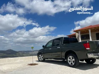  5 للبيع او البدل بكم نيسان تيتان بنزين فورويل شغال فتحة قناص مرخص Nissan titan  قابل للتقسيط دفعة