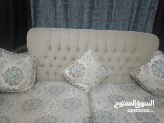  5 أثاث غرفة جلوس 7مقاعد200دينار شبه جديد الله يبارك لصاحب انصيب