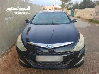  6 سوناتا هايبرد 2012 للبيع فل بانوراما لون اسود ملوكي  4جيد