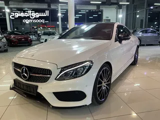  1 مرسيدس C300 Coupe  موديل 2017 خليجي فل اوبشن بحاله ممتازه