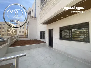  1 شقة ارضية جديدة للبيع تلاع العلي مساحة 170م مع تراسات و حدائق تشطيبات سوبر ديلوكس امكانية الأقساط