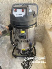  2 مكنسة كهربائية elsea لغسيل السياراتمستعمل بحالة الجديد استعمال قليل + مكنسة غسيل بلاط وسجاد كامل