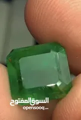  3 Natural Emerald A++ Ring