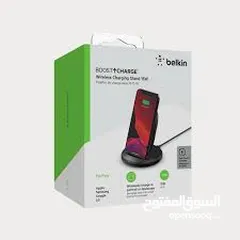 1 Belkin - 15W Wireless Charging Stand with wall charger & USB-C Cable /// افضل سعر بالمملكة