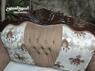  1 طقم كنب خشب زان اصلي ثقيل في عمان