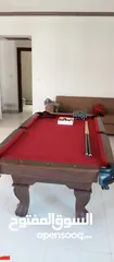  1 طاولة بلياردو 7.5قدم خشب كامل