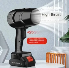  4 منفاخ الهواء التيربو المحمول Mini Turbo Jet Blower  يتميّز بمحرك قوي بدون فرشاة تصل سرعته إلى 130