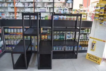  2 رفوف بلاستيك قوية ومتينة