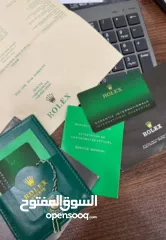  6 ساعات رولكس العالمية  مختومة   تشمل  : العلبة المتوفرة بالصورة  الاوراق كامله