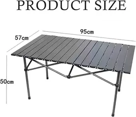  2 طاولة رحلات معدنية حجم كبير  95×50  لفتره محدوده