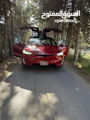  1 Tesla model X dual motors-long range plus    2020 تسلا X موديل 2020 بطاريه اكبر حجم  قابله للبدل