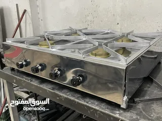 5 غاز ستانليس اربع عيون واربع مفاتيح متين جداً مصنوع بأتقان وحرفية عالية مخصص للمنازل والمطاعم.