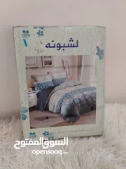  6 شرشف مشجر   تركي قماش قطني نفرين  شرشف + وجه مخاد عدد 2 قياس الشرشف 225*230 مخاد قياس 70*50 السعر 15