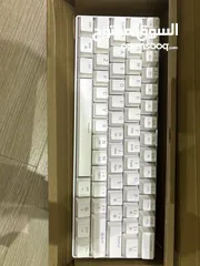  1 White keyboard red switches (new)