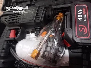  27 مضخة غسيل سيارات شحن مع  بطارية عدد (2) 48 فولت يضاف اجور توصيل