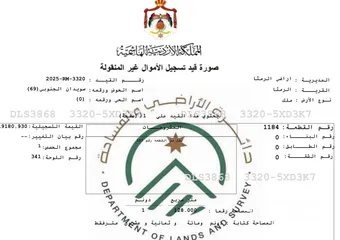  3 للاستثمار : ارض للبيع 1128 متر - جامعة العلوم والتكنولوجيا - مرتفعة مطلة وصخرية بسعر مغري