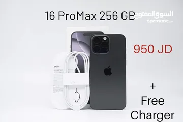  11 Black titanium iphone 16 ProMax 256 GB closed box unused new