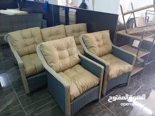  12 أحدث وأجمل اطقم رتان وخيزران واثاث المعدنيه والمرجيح ودكورات