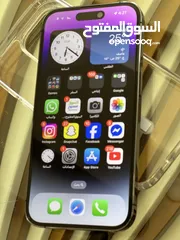  10 iPhone 14 pro Purple colour battery 89  128Gg شرق اوسط بحال الوكاله