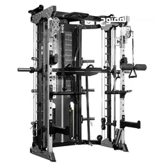  1 جهاز رفع الأثقال متعدد الوظائف Multi-Function Smith Machine Home Gym