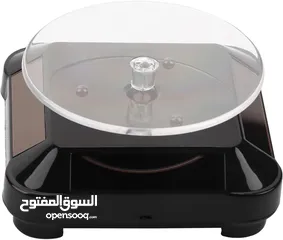  1 ستاند دوار  ذاتيا 24 ساعه مع اضاءه لعرض مجوهرات خاتم  سنسال  تحفه ساعه  موبايل عطر  نبته نظاره مكياج