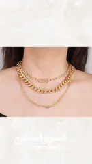  18 طقم الاكسسوار الجديد(طوق وحلق)بتصميم ناعم وراقي جداً